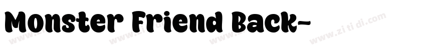Monster Friend Back字体转换